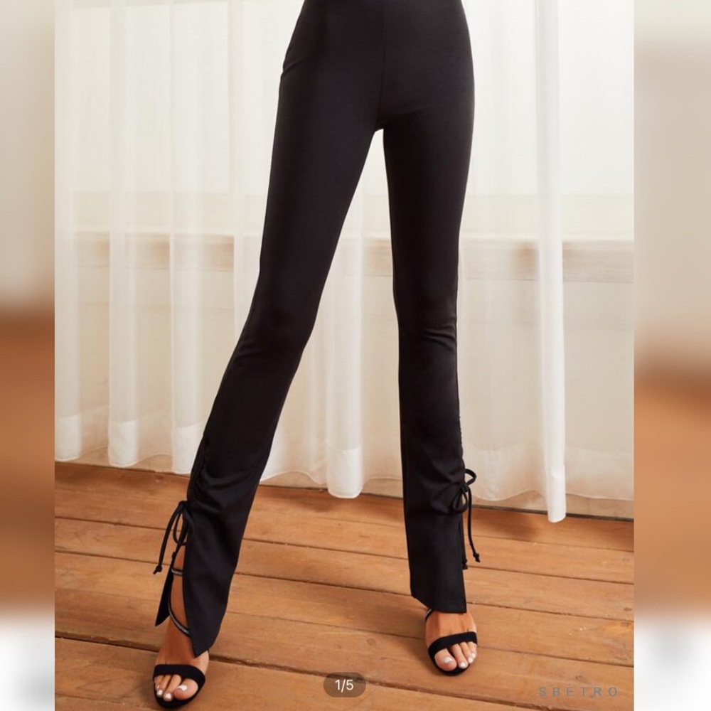 New with tags slit hem pants